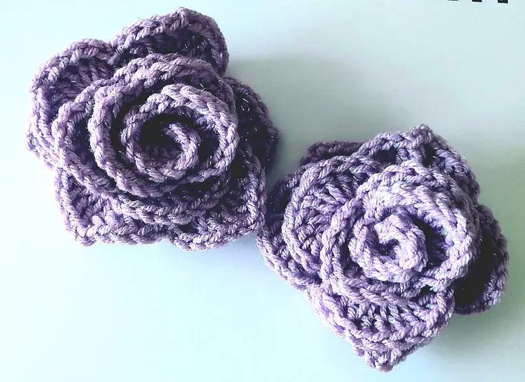Image showing crocheted roses.